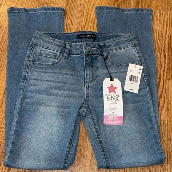 💥NWT Imperial Star Mid Rise Bootcut Jeans Adjustable Waistband Style IS422A4316 - Picture 1 of 14